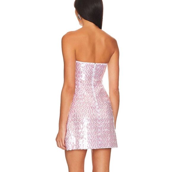 NWT Susana Monaco Dot Sequin Tube Dress Ballet Slipper Revolve XL - Picture 5 of 12